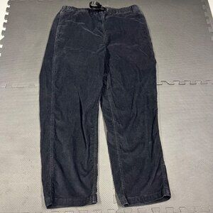 Levis Two Horse Brand Black Corduroy Pants With Adjustable Waist For Men